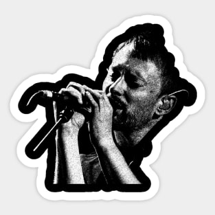 Thom Yorke Retro Design Sticker